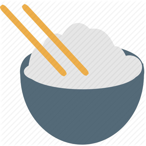 Asian, Bowl, Chinese, Chopstick, Cuisine, Japanese, White Rice Icon
