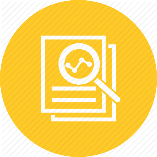Chart, Data, Documents, File, Information, Report, Search Icon