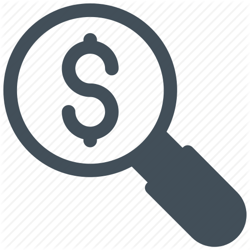 Dollar, Glass, Money Find, Search Icon Icon