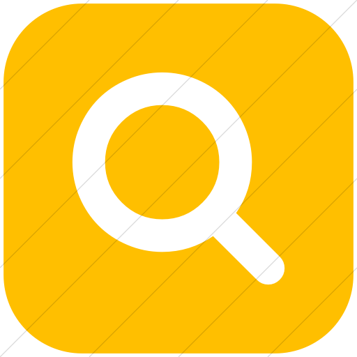 Flat Rounded Square White On Yellow Bootstrap Font