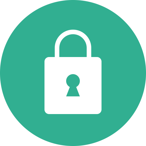 Circle, Green, Lock, Privacy, Safe, Secure, Security Icon