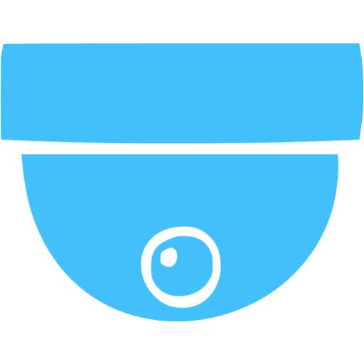 Caribbean Blue Security Camera Icon