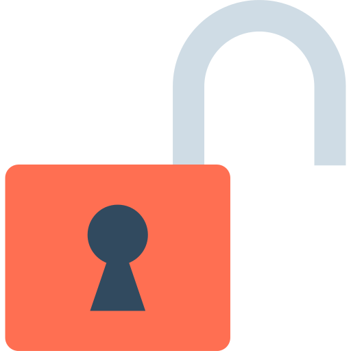 Security System Unlock Png Icon