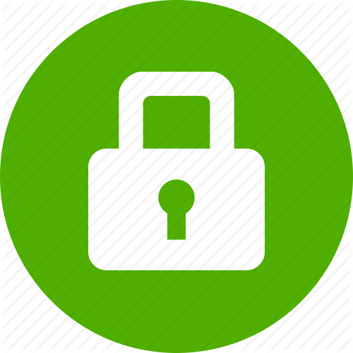 Circle, Green, Lock, Privacy, Safe, Secure, Security Icon