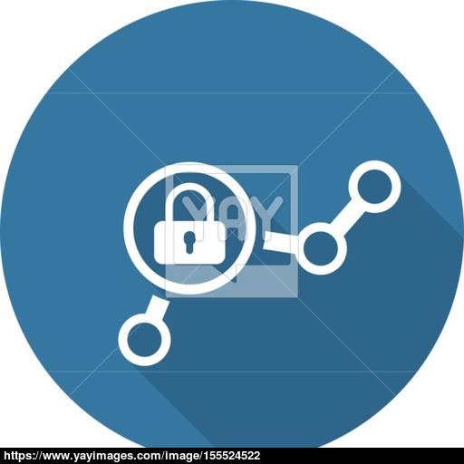 Security Checkpoint Icon Flat Design Vector