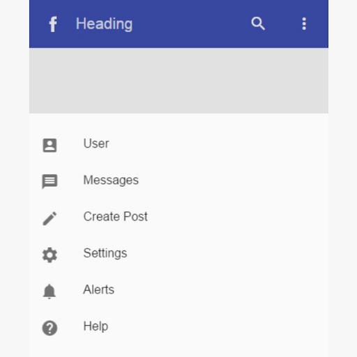 More Options Button Functionality Design Using Angularjs Material