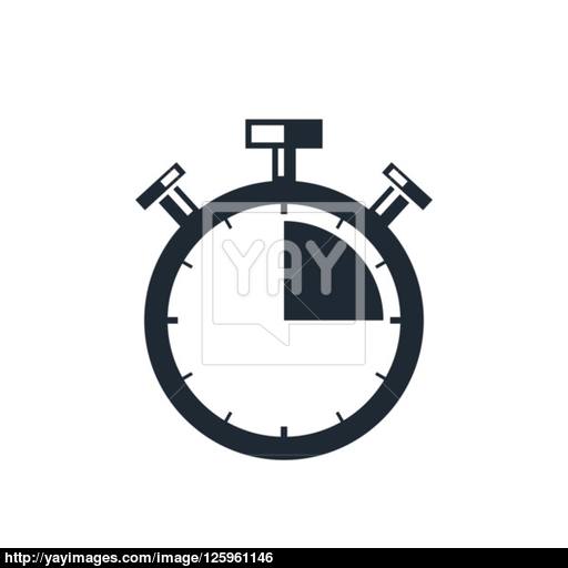 Stopwatch Segment Icon Vector