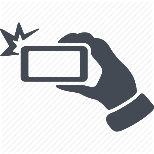 Click, Flash, Hand, Instant, Photo, Selfie, Smartphone Icon