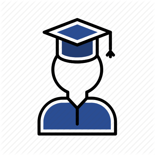 End, Gown, Graduate, Lessons, School, Senior Icon