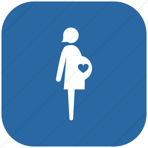 Flat Rounded Square White On Blue Ocha Humanitarians