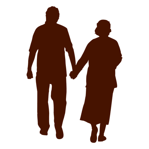 Senior Couple Silhouette