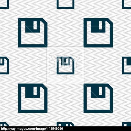 Floppy Icon Flat Modern Design Seamless Abstract Background