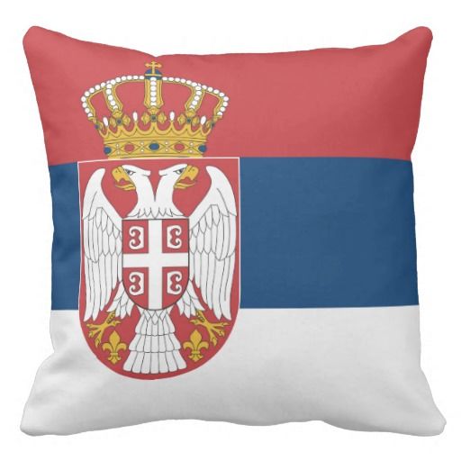 Serbian Flag Pillow Omg I Want It