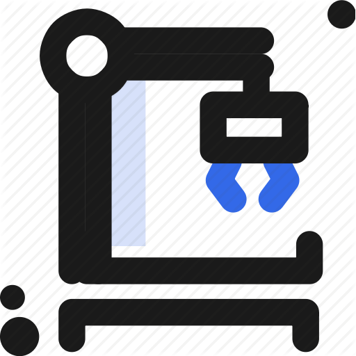 Factory, Line, Production, Robot, Series Icon