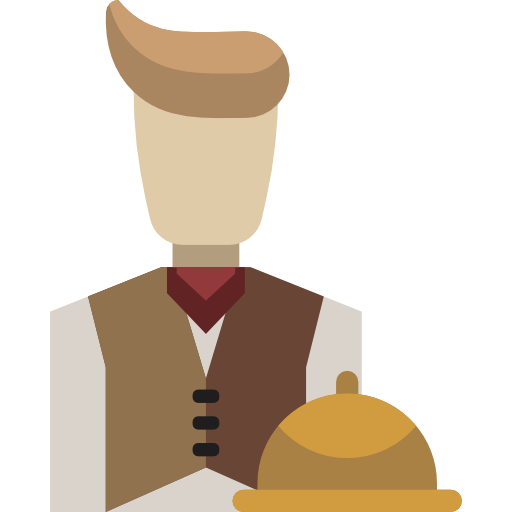 Waiter, Boy, People, Servant, Food And Restaurant, Butler, Man Icon