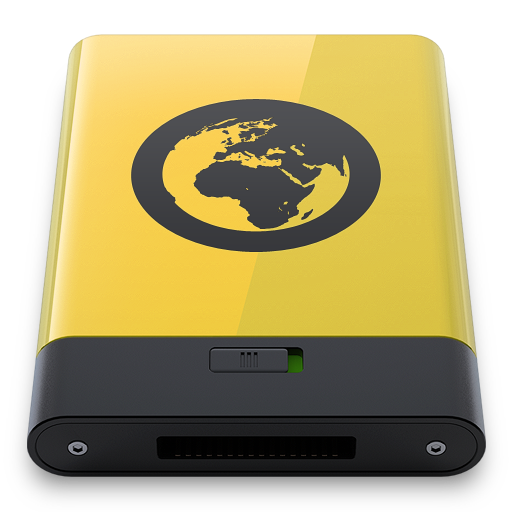 Yellow Server Icon Hyper Realistic Hd Iconset