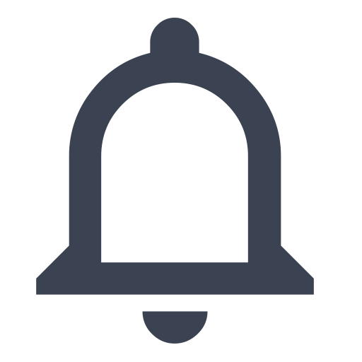 The Bell, Linear, Monochrome Icon With Png And Vector Format