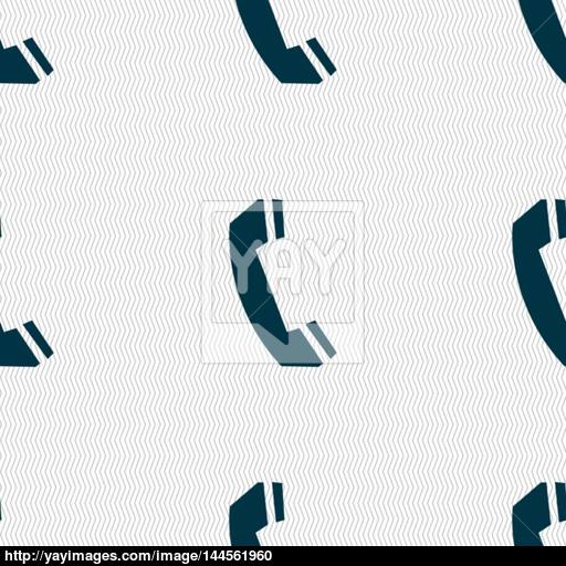 Phone Sign Icon Support Symbol Call Center Seamless Abstract