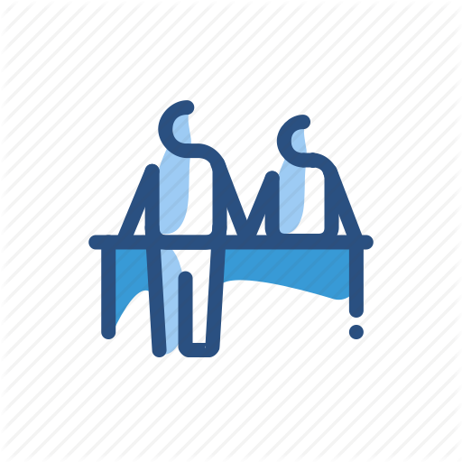 Desk, Information, People, Service Icon