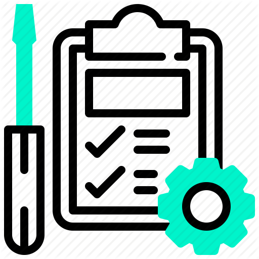 Car, Gear, History, Report, Service Icon