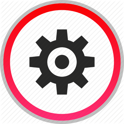 Gear, More, Options, Settings Icon Icons Flat Style