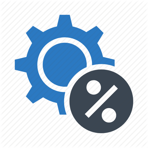 Configuration, Gear, Option, Percentage, Setting Icon