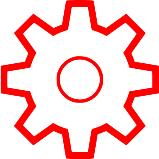 Red Settings Icon