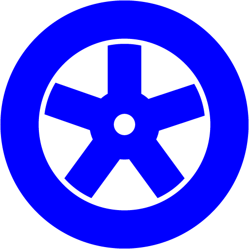 Blue Wheel Icon