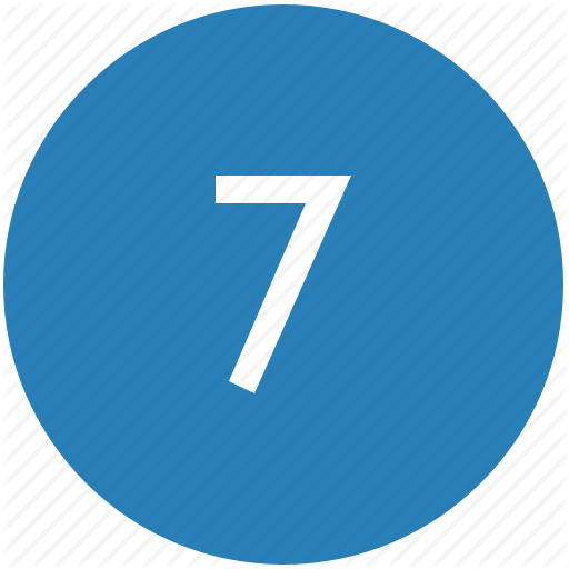 Keyboard, Number, Round, Seven Icon