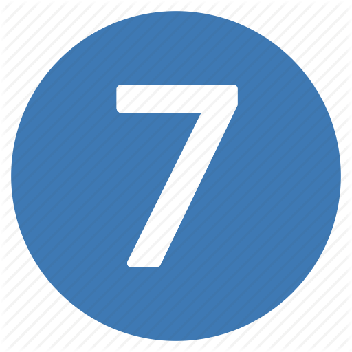 Number, Numbers, Pro, Seven Icon
