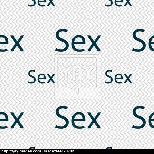 Safe Love Sign Icon Safe Sex Symbol Seamless Pattern