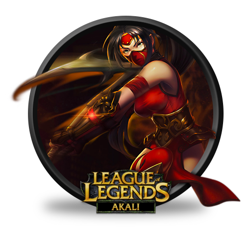 Akali Crimson Icon League Of Legends Iconset