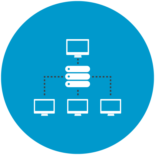 Shared, Hosting, Local Network Icon Free Of Web Hosting