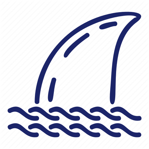 Fish, Pirate, Sea, Set, Shark Icon