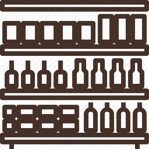 Grocery, Retail, Sell, Shelf, Store Icon