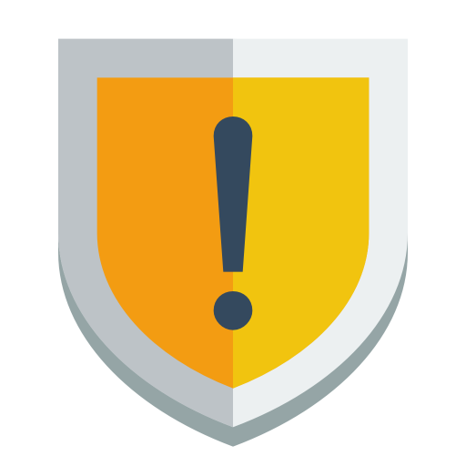 Shield Warning Icon Small Flat Iconset Paomedia