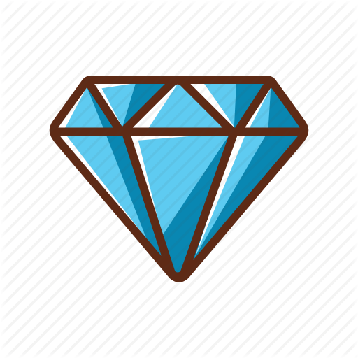 Blue, Diamond, Finance, Money, Shine Icon