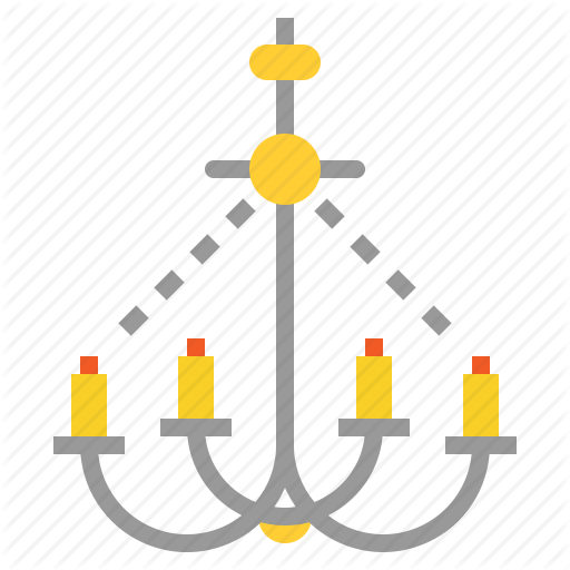 Chandelier, Lighting, Luxury, Shine Icon