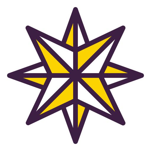 Twinkle, Bright, New Year, Pole, Star, Northern, Shine Icon