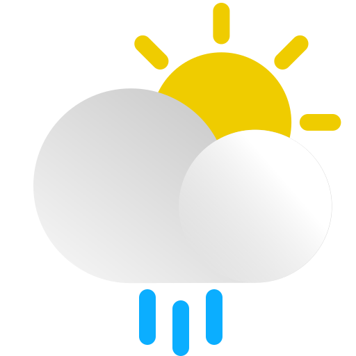 Weather, Sun, Suny, Cloud, Rain, Rainy, Shiny Icon Free