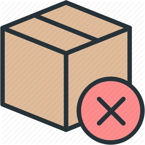 Box, Commerce, E, No, Shipping Icon