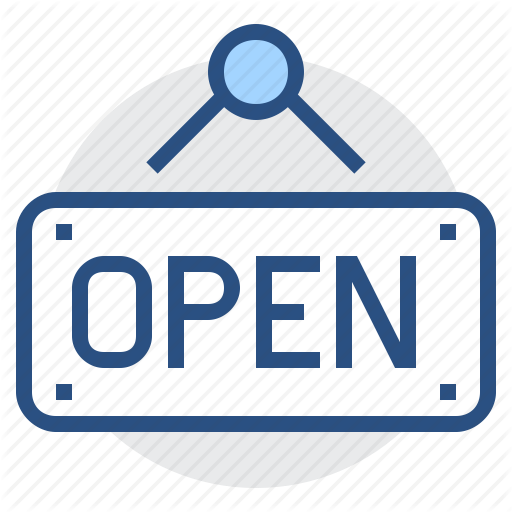 Board, Label, Open, Sign, Welcome Icon