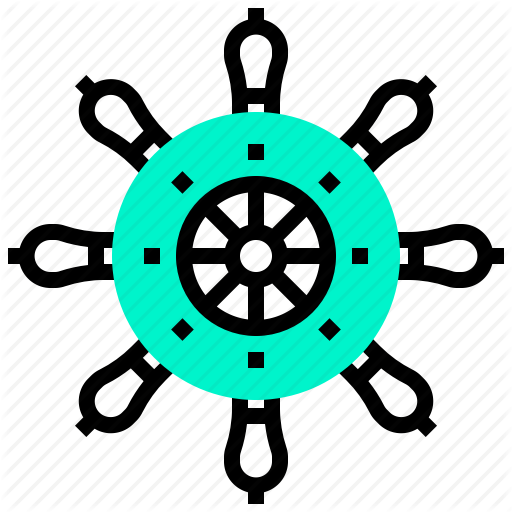 Marine, Nautical, Pirate, Ship, Steering, Wheel Icon
