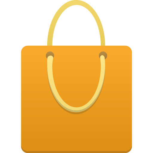 Shopping Bag Orange Icon Flatastic Iconset Custom Icon Design