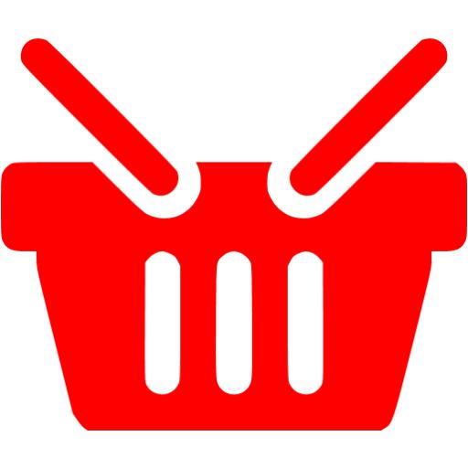 Red Shopping Basket Icon