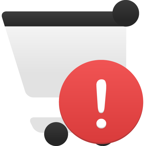 Download Shopping Cart Warning Png Image For Designing