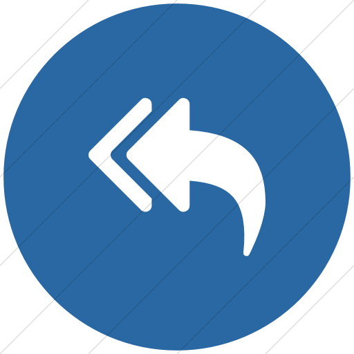 Flat Circle White On Blue Bootstrap Font Awesome Mail