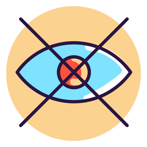 Eye, Hidden, Invisible Icon Free Of Virtual Reality