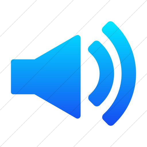 Simple Ios Blue Gradient Foundation Volume Icon
