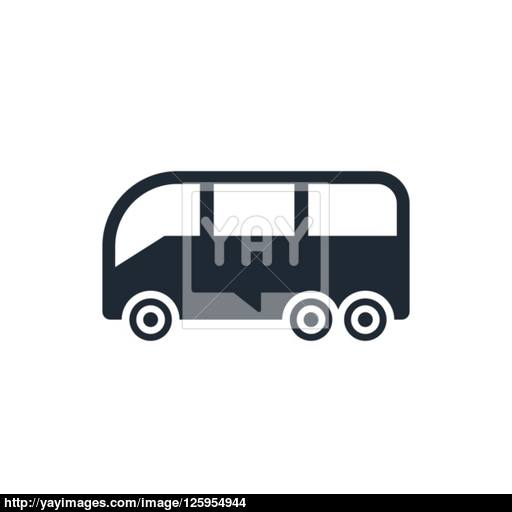 Icon Bus Profile Vector